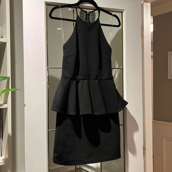 Black dress, mid length, charlotte russe, size medium - Picture 1 of 11